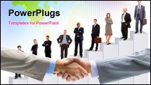 PowerPoint Template - Business people shaking hands