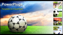 PowerPoint Template - soccer soccer ball football football sport game