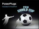 PowerPoint Template - 2010 Soccer World Cup over gradient background