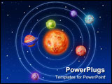 PowerPoint Template - Space planets fantasy handmade colorful universe galaxy