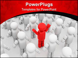 PowerPoint Template - special one concept computer generate illustration for design