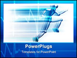 PowerPoint Template - 3d person running fast