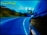 PowerPoint Template - motion blurred road
