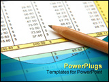 PowerPoint Template - spreadsheet with pencil