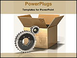PowerPoint Template - service tools with packing box