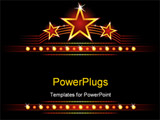 PowerPoint Template - Big stars over place for your text