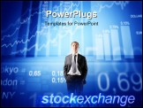 PowerPoint Template - Japanese businessman with exchange graphics on the background