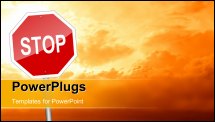 PowerPoint Template - Stop sign