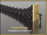 PowerPoint Template - domino and man (see more in my portfolio)