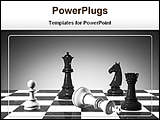 PowerPoint Template - image showing checkmate with clipping path
