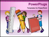 PowerPoint Template - Students - Vector