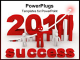 PowerPoint Template - new year teamwork success concept computer generated illustration