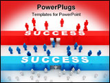 PowerPoint Template - success strategy concept computer generated illustration for special design