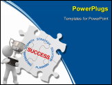 PowerPoint Template - Puzzle business concept marketing Strategy close up