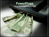 PowerPoint Template - Vaccum sucking up money in a spot light