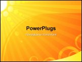 PowerPoint Template - Design of very hot summer rays at abstract background