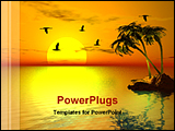PowerPoint Template - a sunset picture