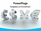 PowerPoint Template - 3D currencies