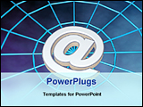 PowerPoint Template - a email symbol on the web