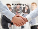 PowerPoint Template - Image of business handshake after making agreement