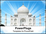 PowerPoint Template - he Taj Mahal was built at Agra, Uttar Pradesh, India by Emperor Shah Jahan as a mausoleum for his w