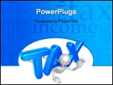 PowerPoint Template - A Tax Concept And Presentation Figure in 3D