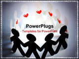 PowerPoint Template - paper people. people with heart. pasionate people