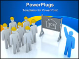PowerPoint Template - Our team is ready to build the house