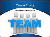 PowerPoint Template - Team. Image contain clipping path