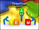 PowerPoint Template - Image of Team Concept in 3D style