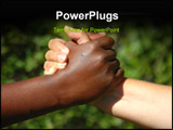 PowerPoint Template -  black hand of an African American woman and a white hand of an caucasian woman holding each other 