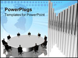 PowerPoint Template - your global business team to success in the conference room.