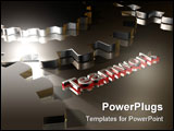 PowerPoint Template - Illustration about Business concepts - teamwork - 3D