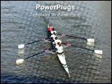 PowerPoint Template - girls rowing team during race on the river lagan belfast
