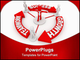 PowerPoint Template - teamwork concept computer generated illustration for special disign
