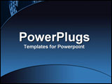 PowerPoint Template - Mobile phone against credible ice blue and black g