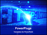 PowerPoint Template - the internet with some integrated technology elements