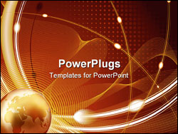 PowerPoint Template - Abstract vector template background for design use