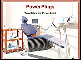 PowerPoint Template - image showing set in a dental office