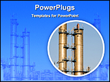 PowerPoint Template - image of two distillation columns