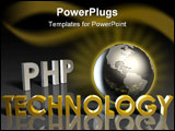 PowerPoint Template - PHP Technology Internet Abstract as a Concept