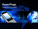 PowerPoint Template - Global communication technology Header regarding technology and communication.