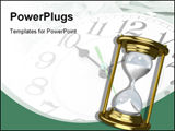 PowerPoint Template - Golden sand-watch
