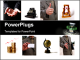 PowerPoint Template - Collage of business elements