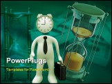 PowerPoint Template - Computer Generated Image - Time For Work .