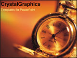 PowerPoint Template - Gold watch ticking.