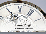 PowerPoint Template - image of a wall clock