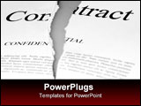 PowerPoint Template - torn up contract