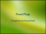PowerPoint Template - dark green with light green glow