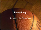 PowerPoint Template - Close up of basketball